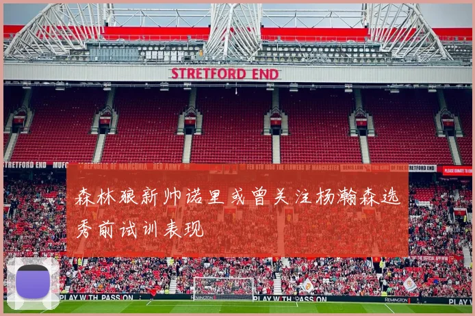 森林狼新帅诺里或曾关注杨瀚森选秀前试训表现